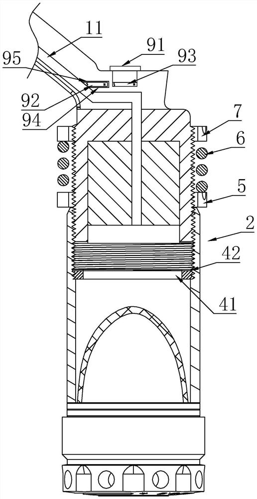 Damping-adjustable air bag shock absorber