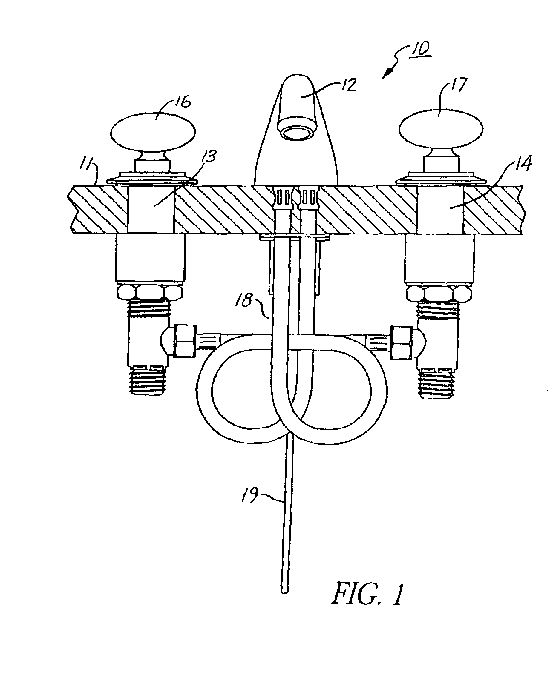 Hidden mounting of water valve body and headworks assembly