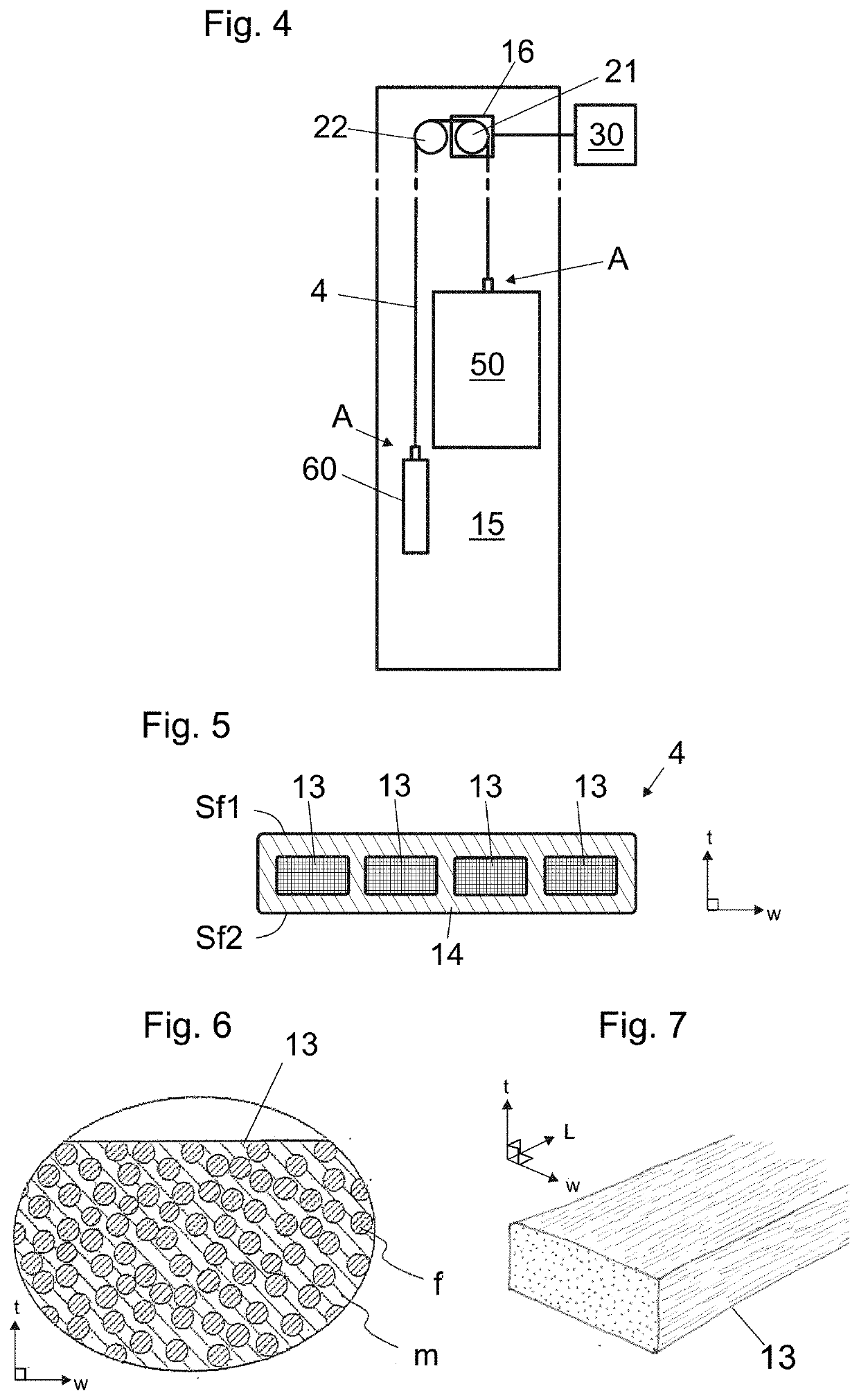 Rope gripping member of a hoisting apparatus, rope gripping device, terminal arrangement and hoisting apparatus