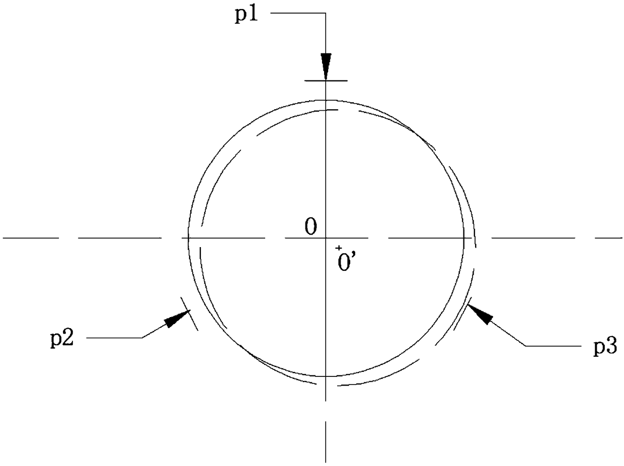 Air flotation main shaft bearing compensation device and method