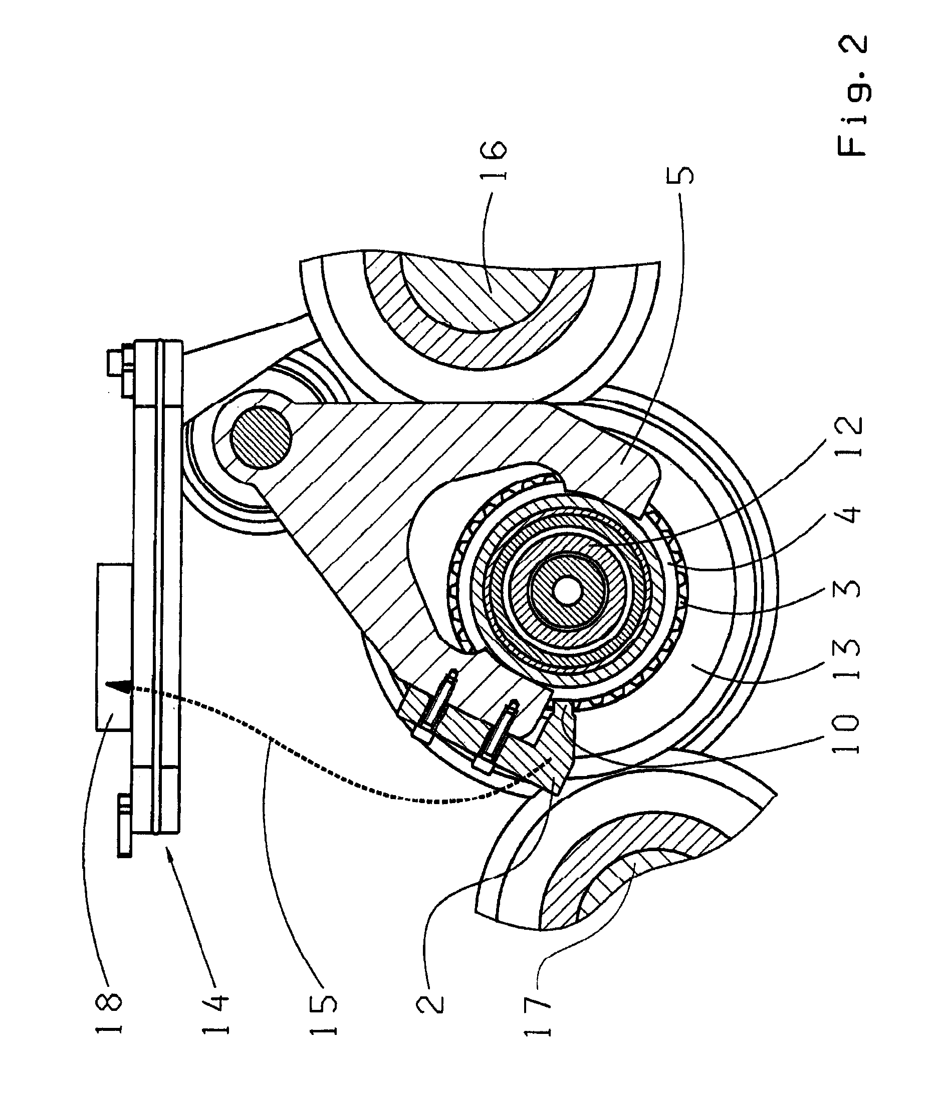 Device for determining the rotational speed of a transmission shaft