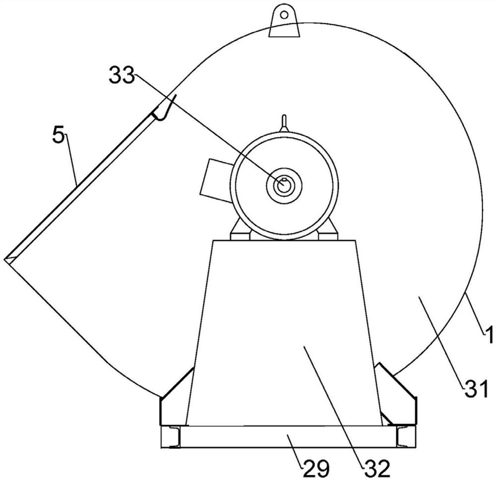 Leakage-proof and corrosion-proof fan structure for severe environment