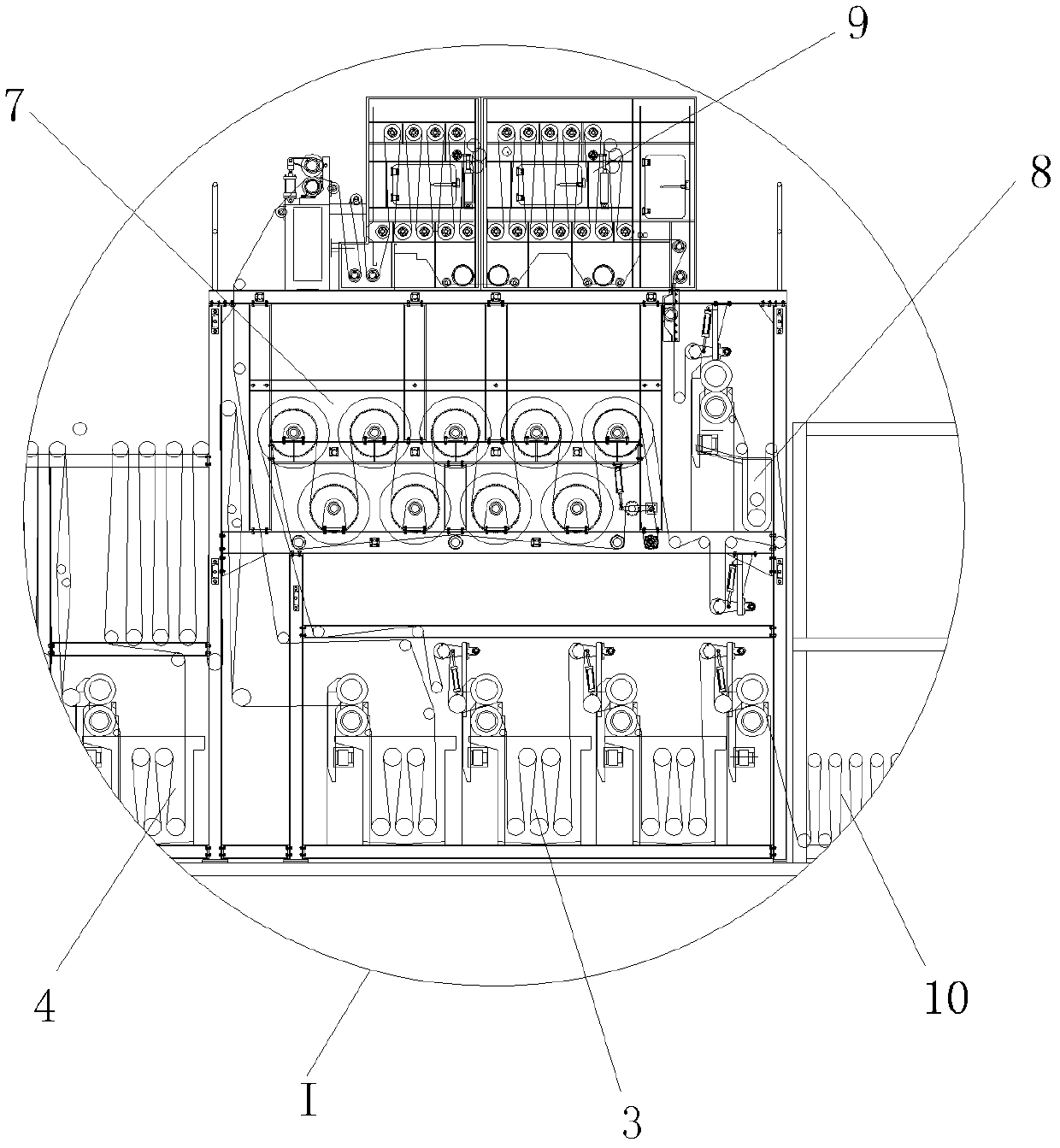 Multifunctional denim warp dyeing machine