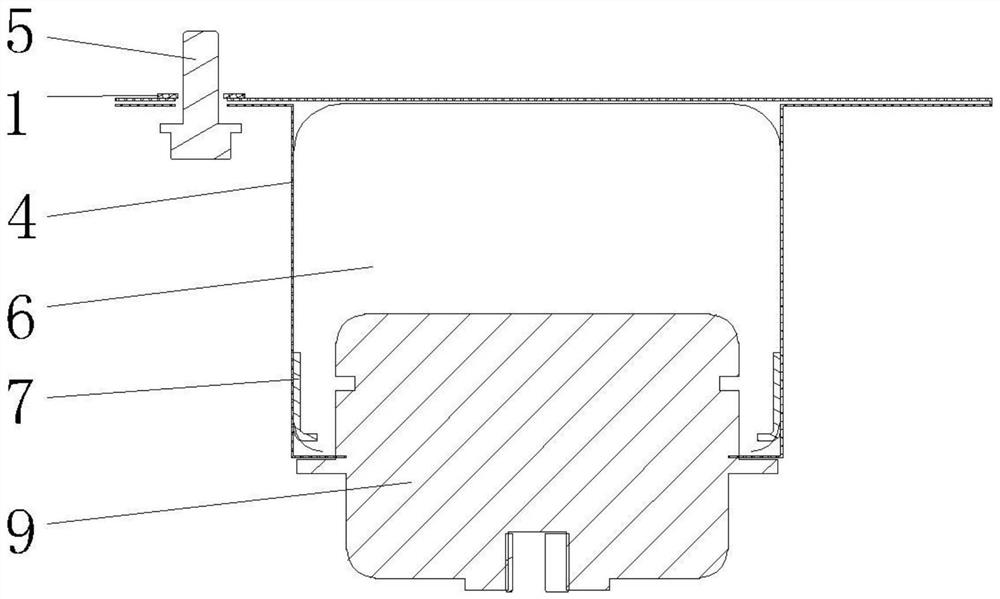 Miniaturized full-cloth copilot airbag box body