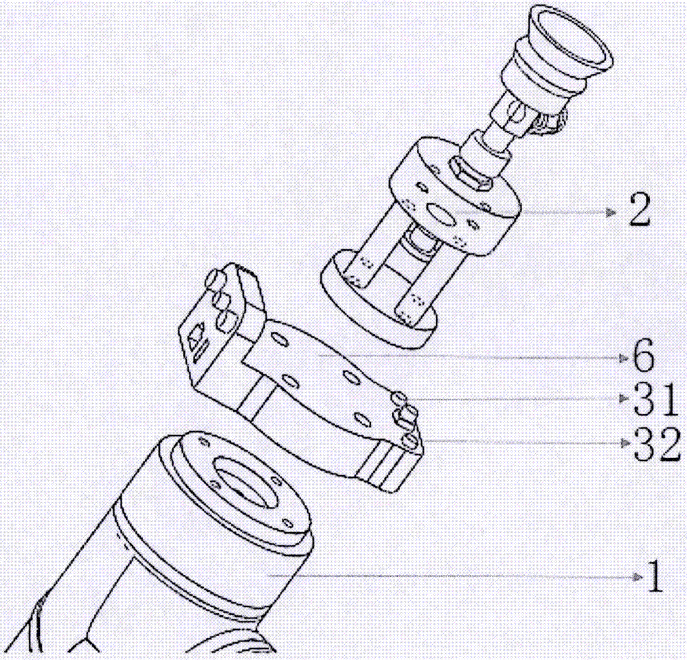 High-precision automatic calibration device for robot hand-eye camera and using method thereof