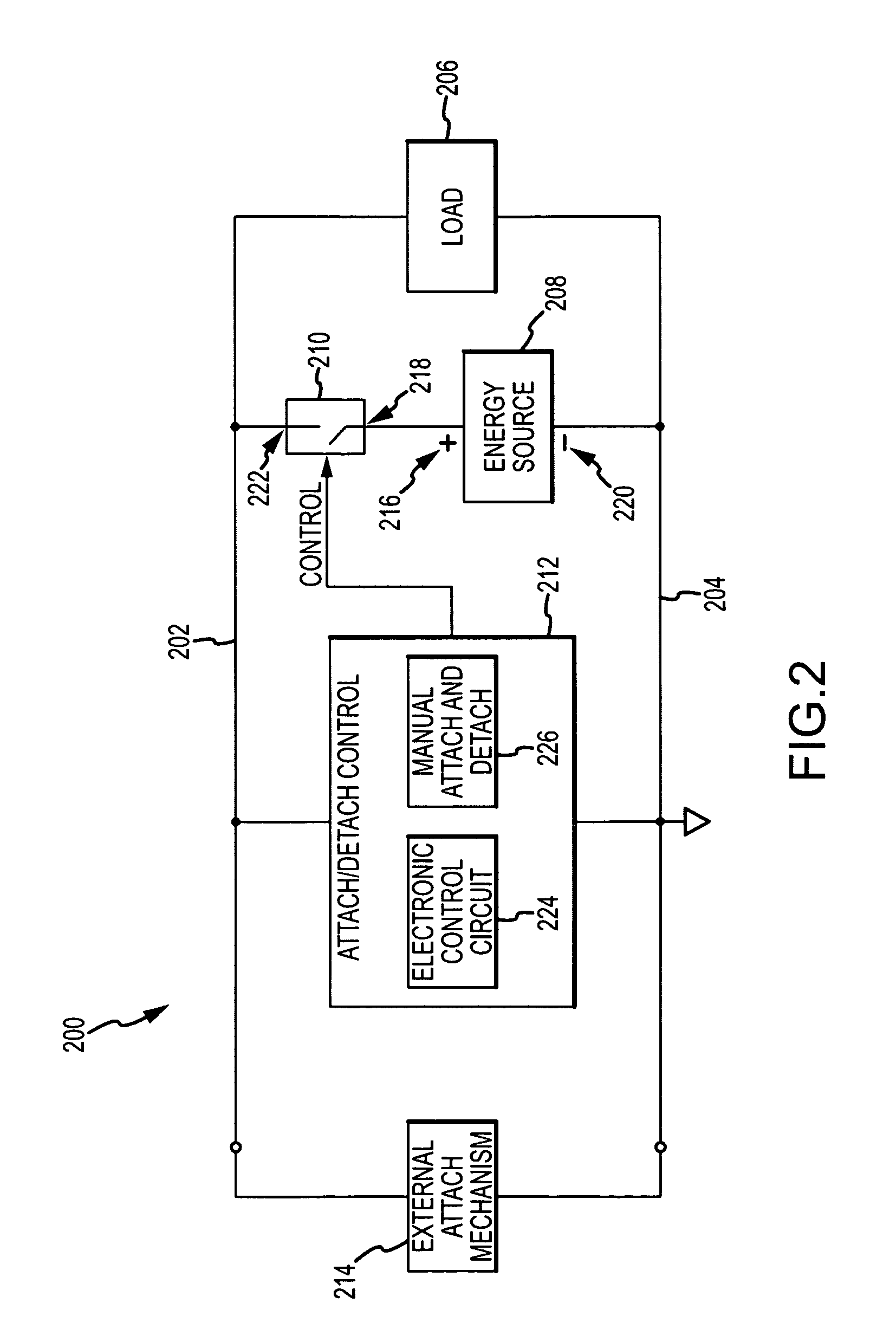 Energy source isolation and protection circuit for an electronic device