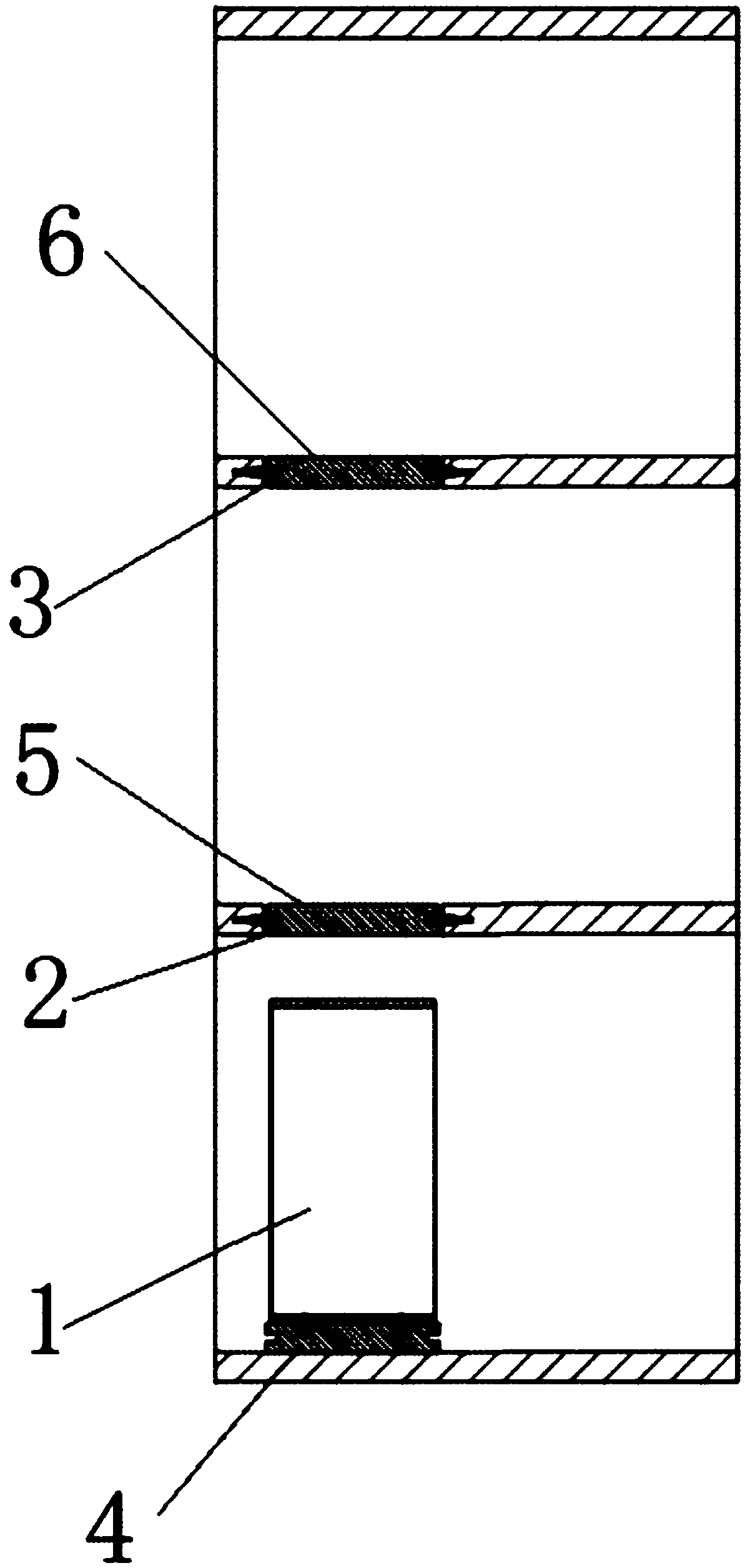 Elevator landing floor hole filling system and method thereof