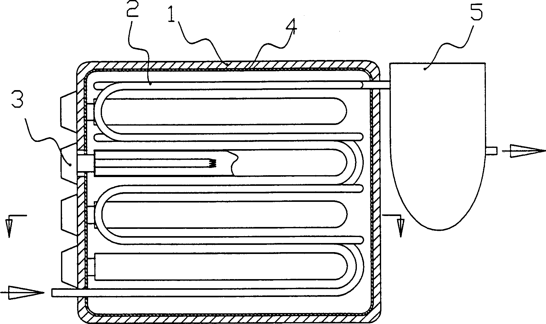 Water disinfection and sterilization device