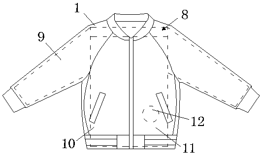 Combined school uniform suitable for four seasons and manufacturing method thereof