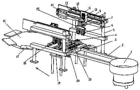 Automatic insertion and positioning device for injection-molded embedded hardware