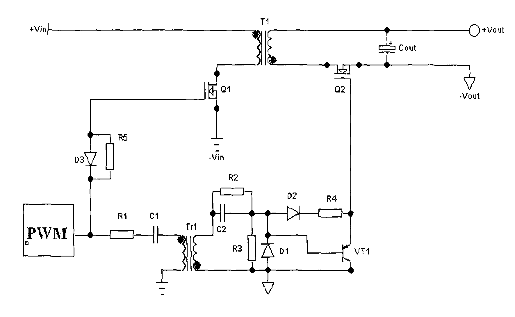 Synchronous rectification driving circuit of flyback circuit