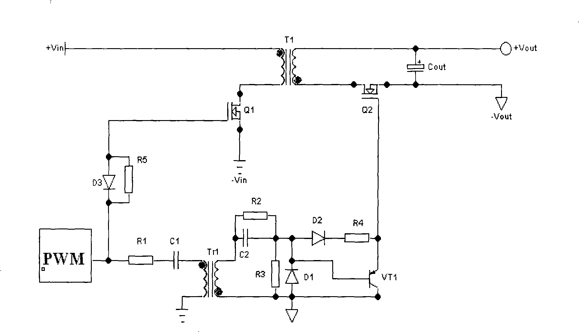 Synchronous rectification driving circuit of flyback circuit