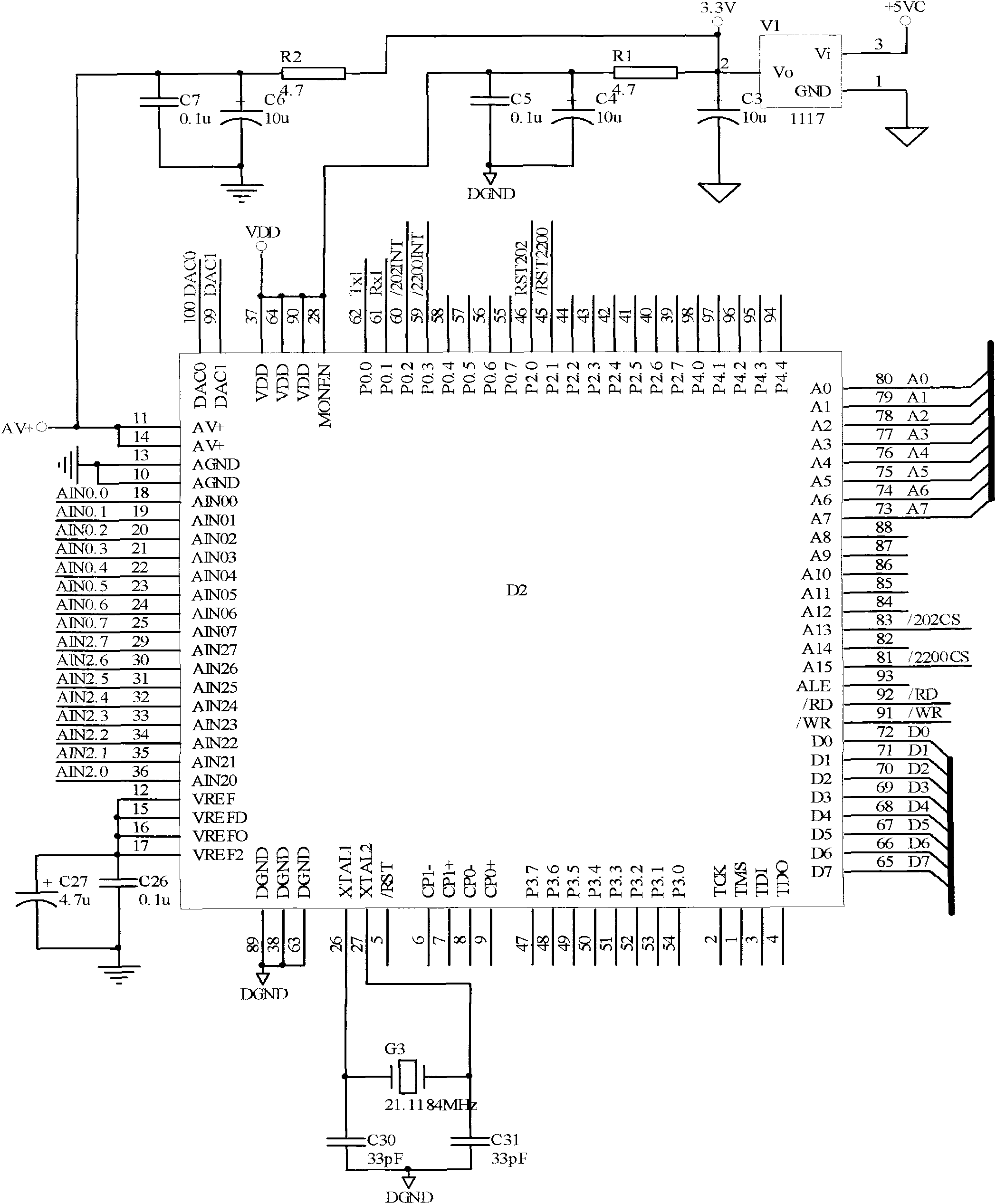 Universal serial port conversion and data acquisition card (DAC)