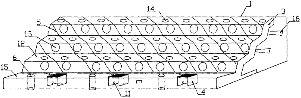 Highway green belt and construction method thereof