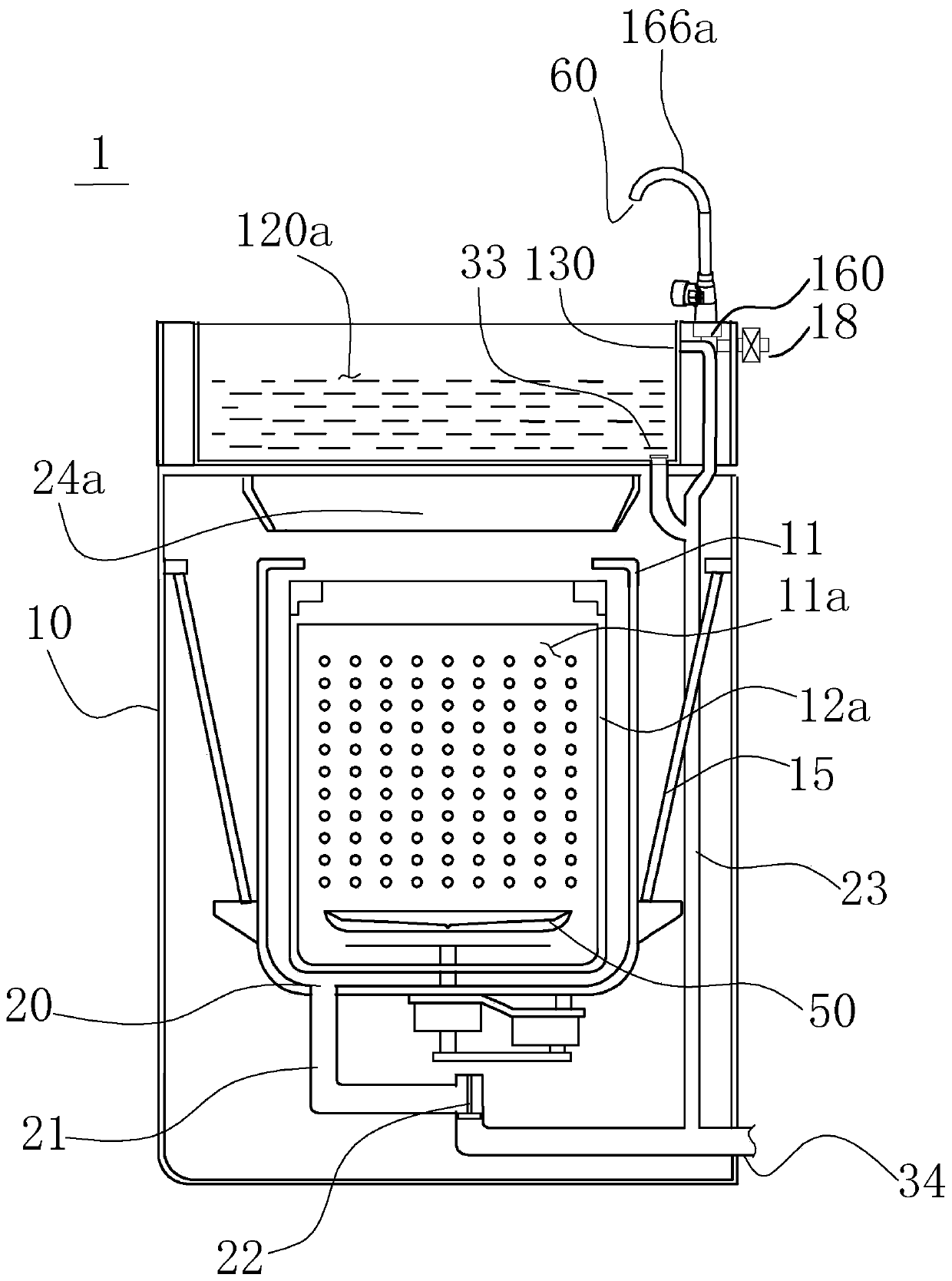 Washing machine with auxiliary washing unit