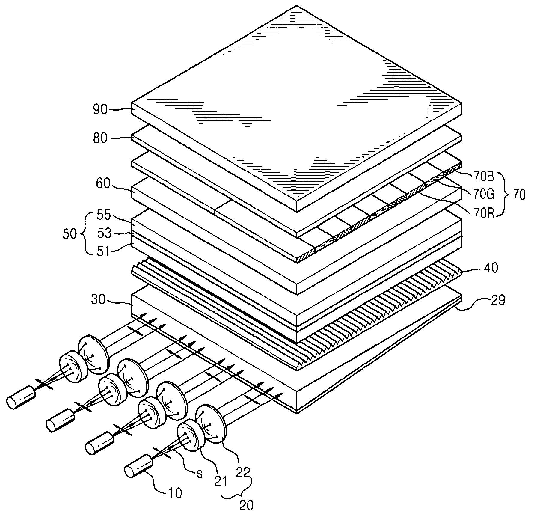 Photoluminescence liquid crystal display