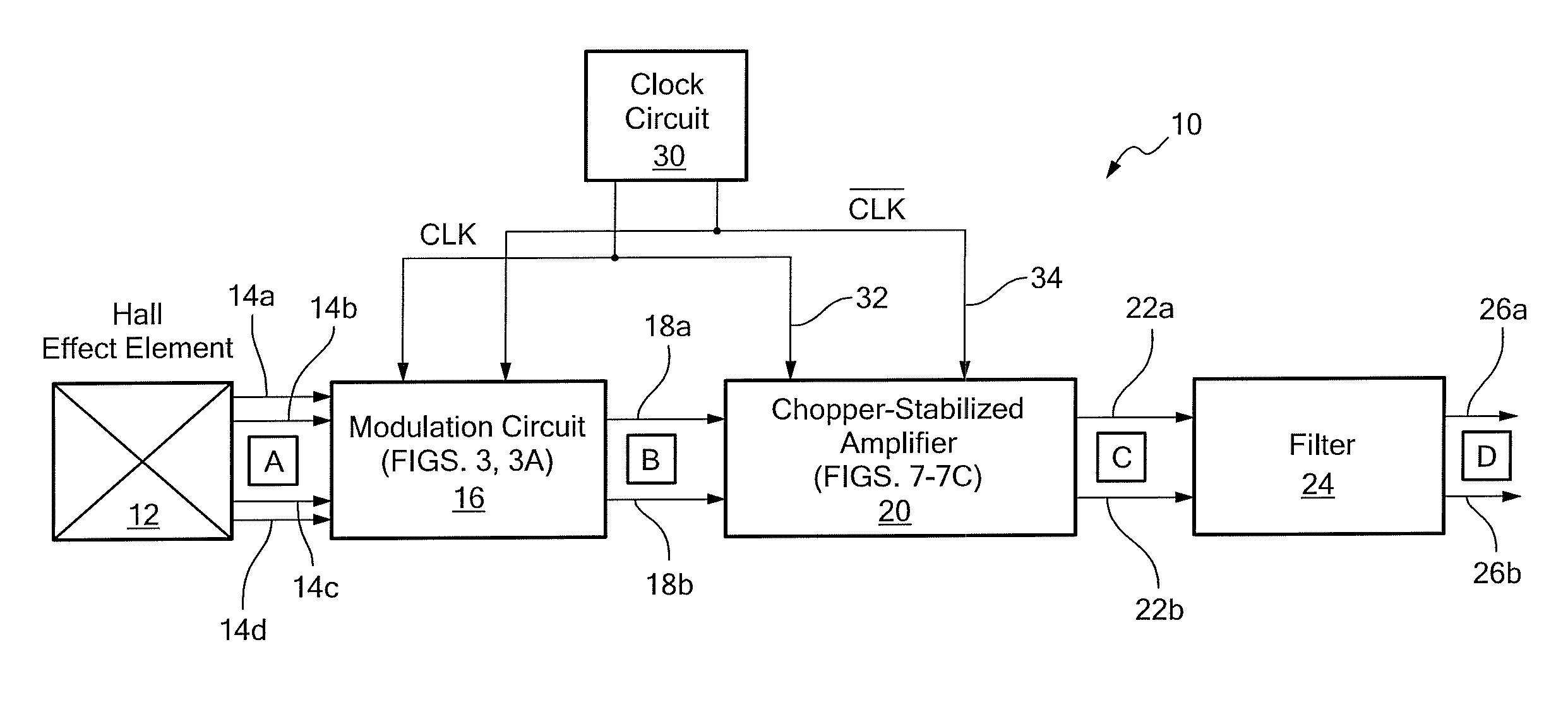 Chopper-stabilized amplifier and magnetic field sensor