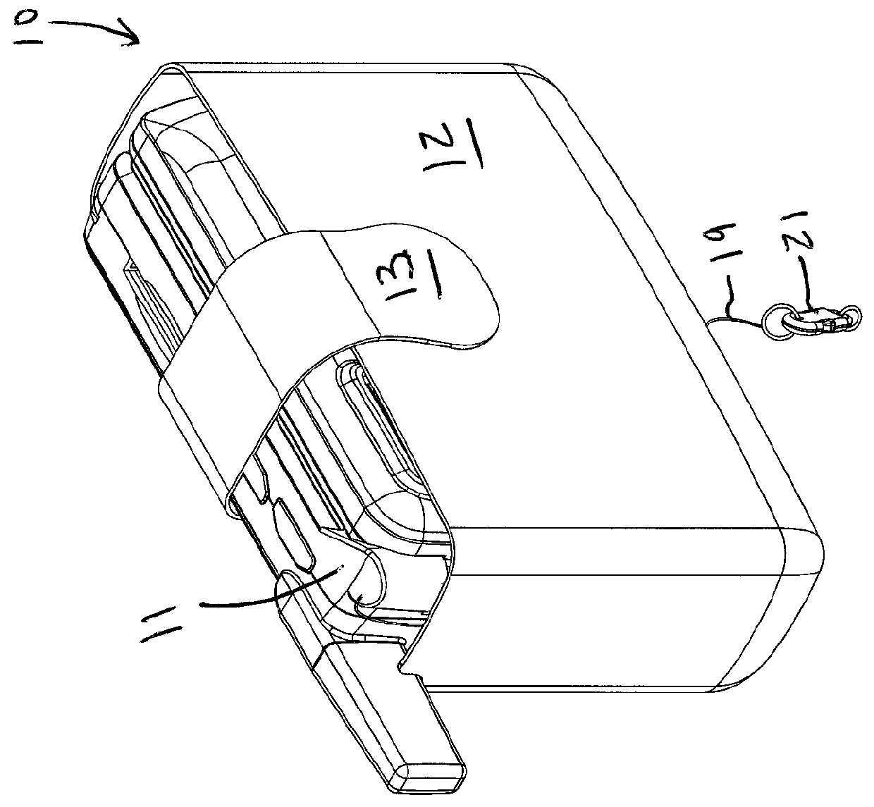 Personal electronic device storage apparatus and associated method