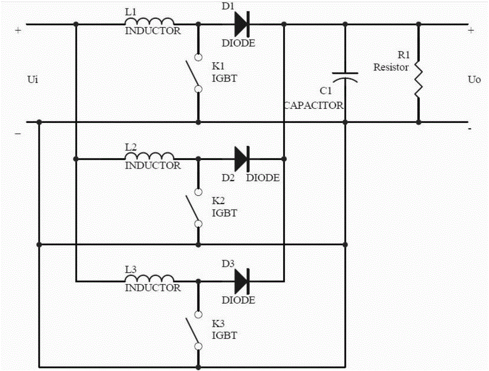 DC chopping and boosting circuit