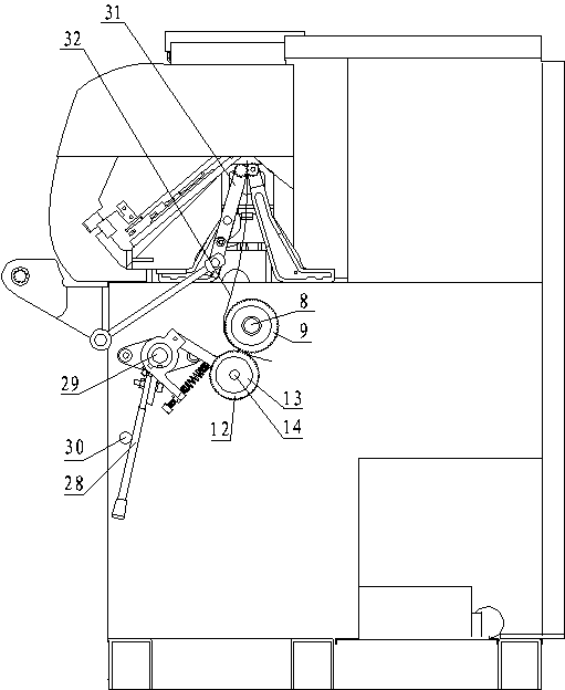 Rolling adjusting roller device of fully-automatic computerized flat knitting machine