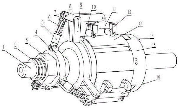 Processing process for small crescent block of inner meshing gear pump