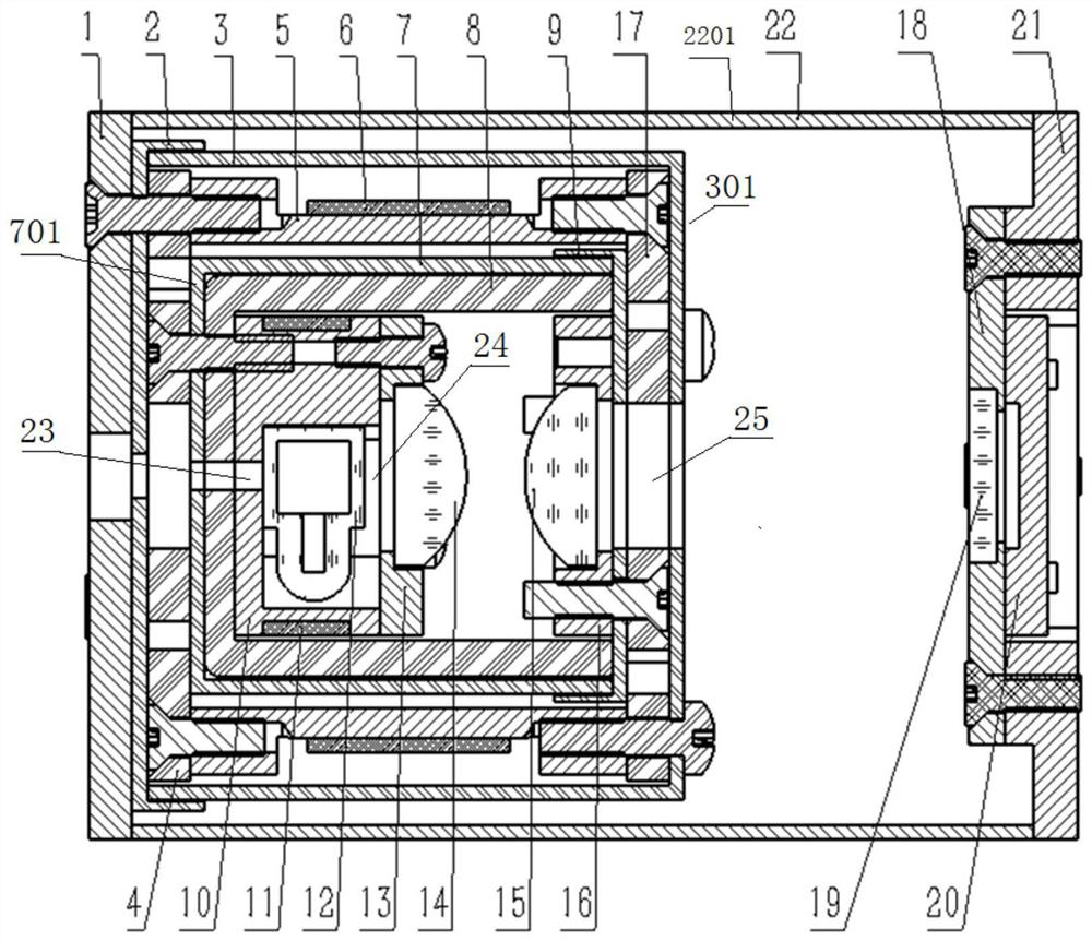 A Miniaturized Bubble Optical Frequency Scalar Subsystem