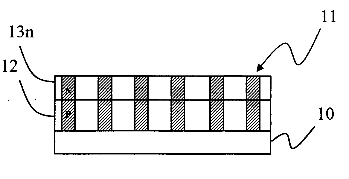 Micro/nanostructure PN junction diode array thin-film solar cell and method for fabricating the same