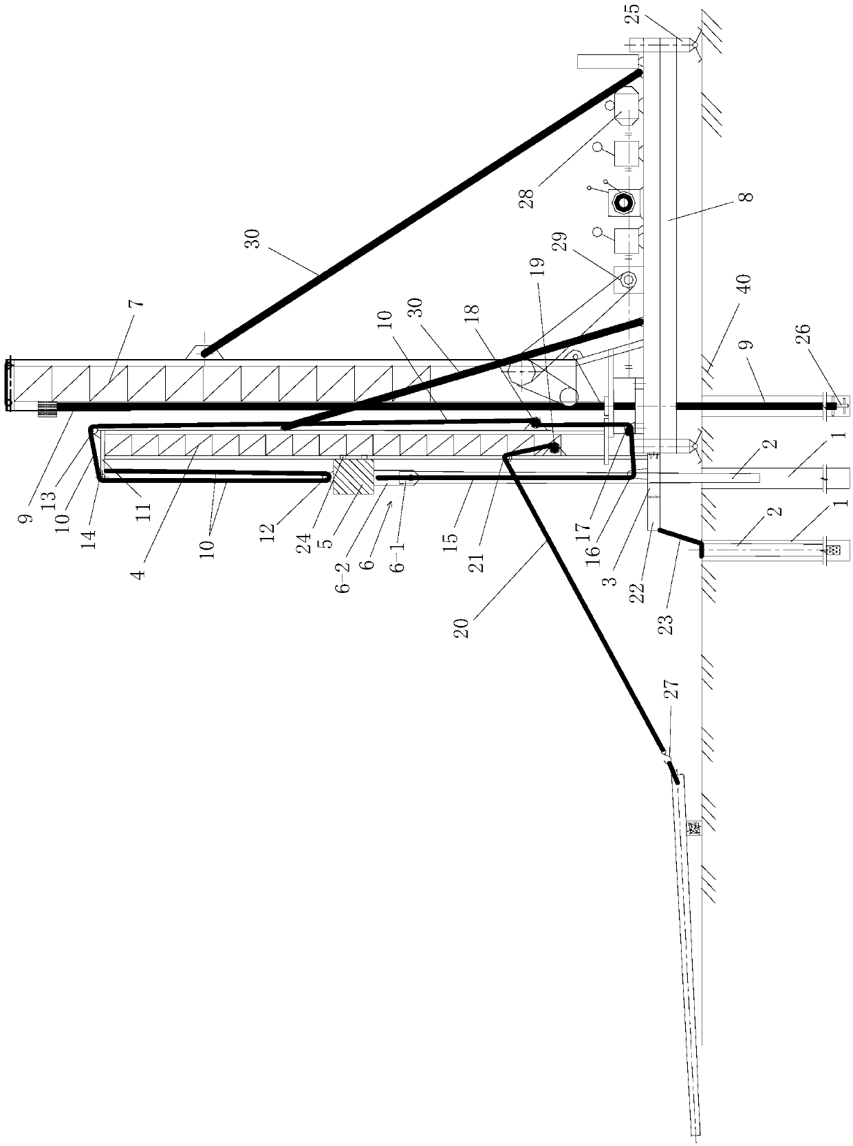 Cement concrete cored pile construction integrated type cored pile driver and construction method thereof