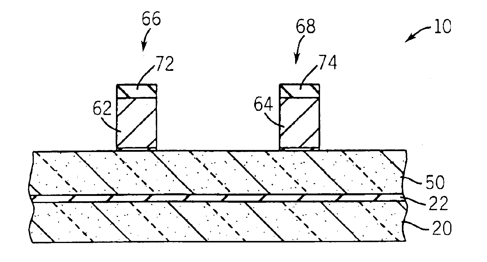 Use of amorphous carbon hard mask for gate patterning to eliminate requirement of poly re-oxidation