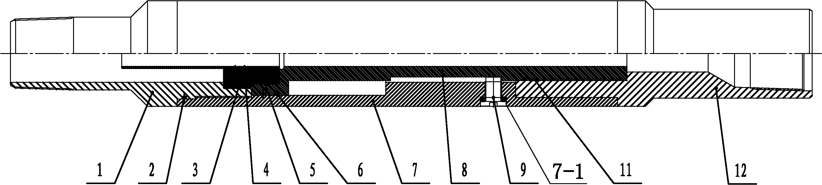 Rotating nipple for hydraulic shaping