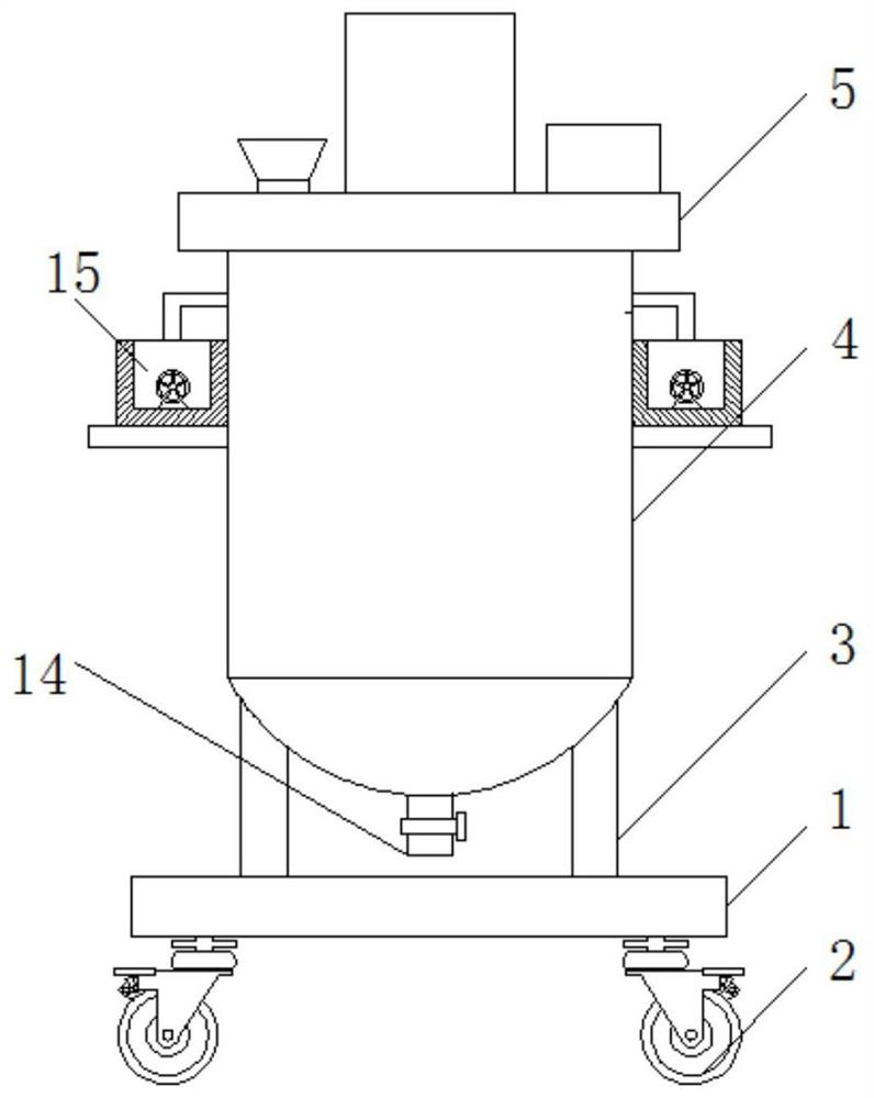 Plastic stirring machine with cleaning function