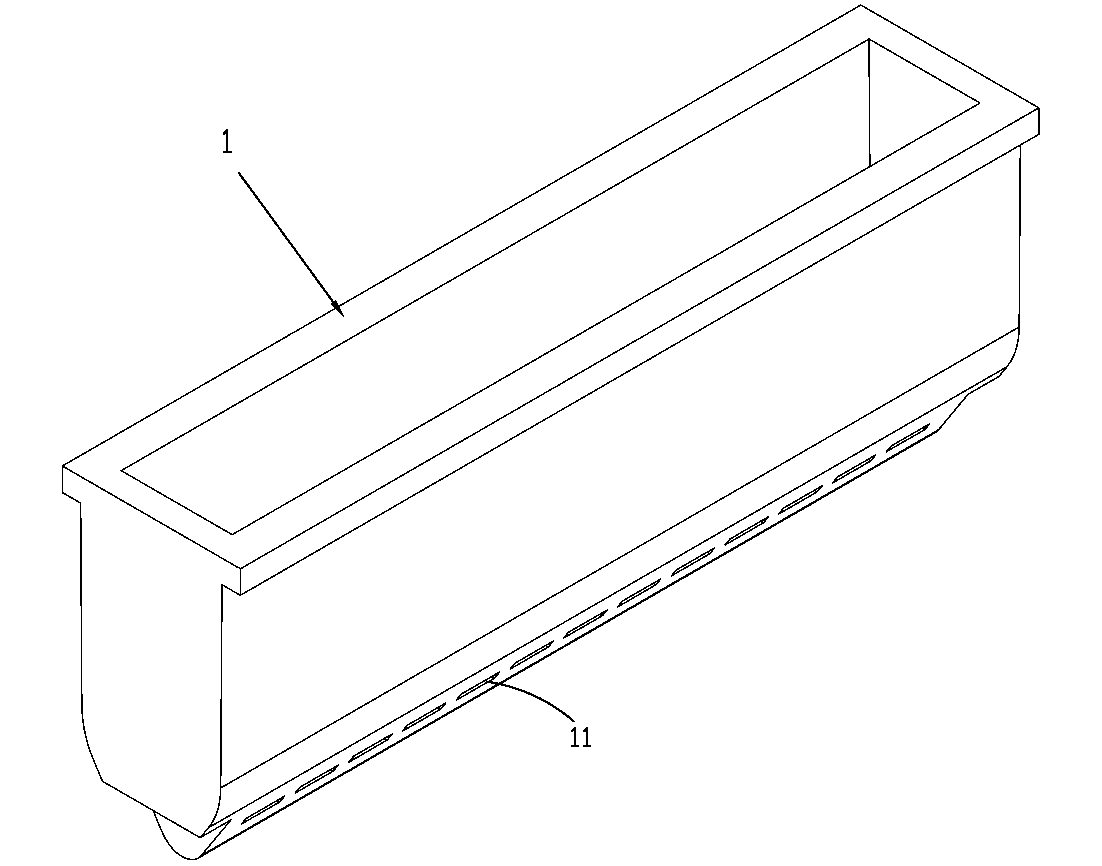 Double clapboard flow distribution device for thin-strip continuous casting