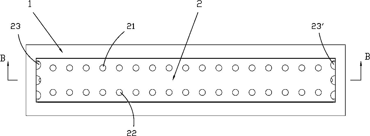 Double clapboard flow distribution device for thin-strip continuous casting