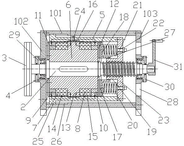 Permanent magnet change length magnetorheological fluid and friction composite soft landing device