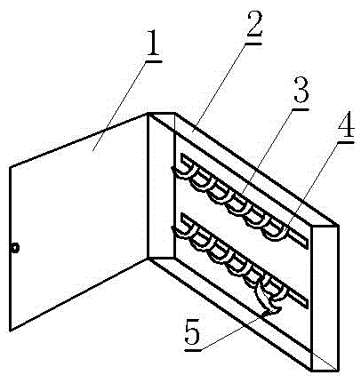 Embedded type shoe cabinet capable of saving space