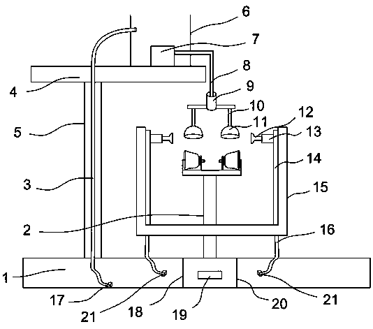 Energy-saving and environmental flowerpot cleaning device