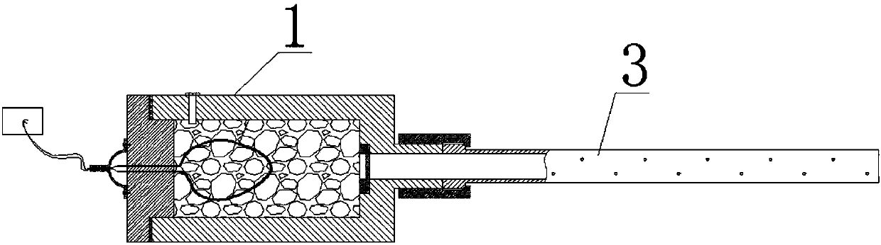 Air bubble curtain generating device used for blocking deepwater blasting shock waves and using method thereof