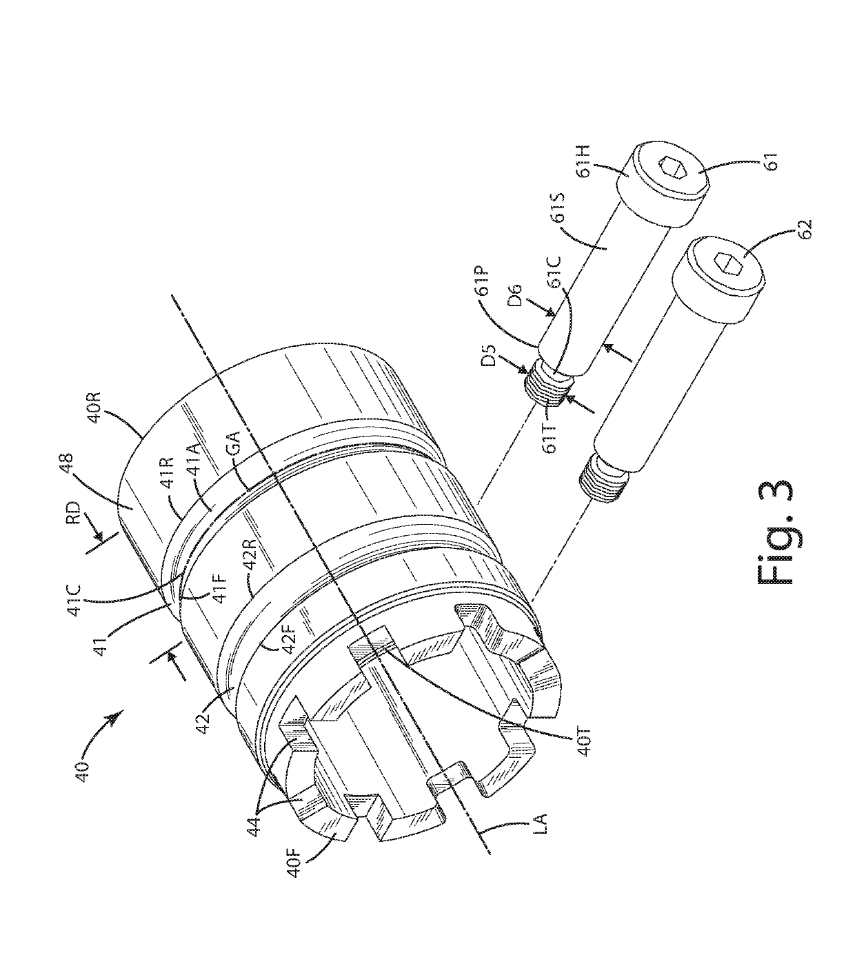 Firearm handguard securement system and related method