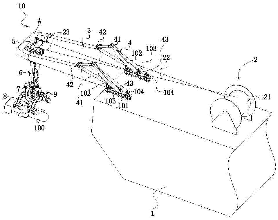 Deep submergence vehicle laying recovery system and method