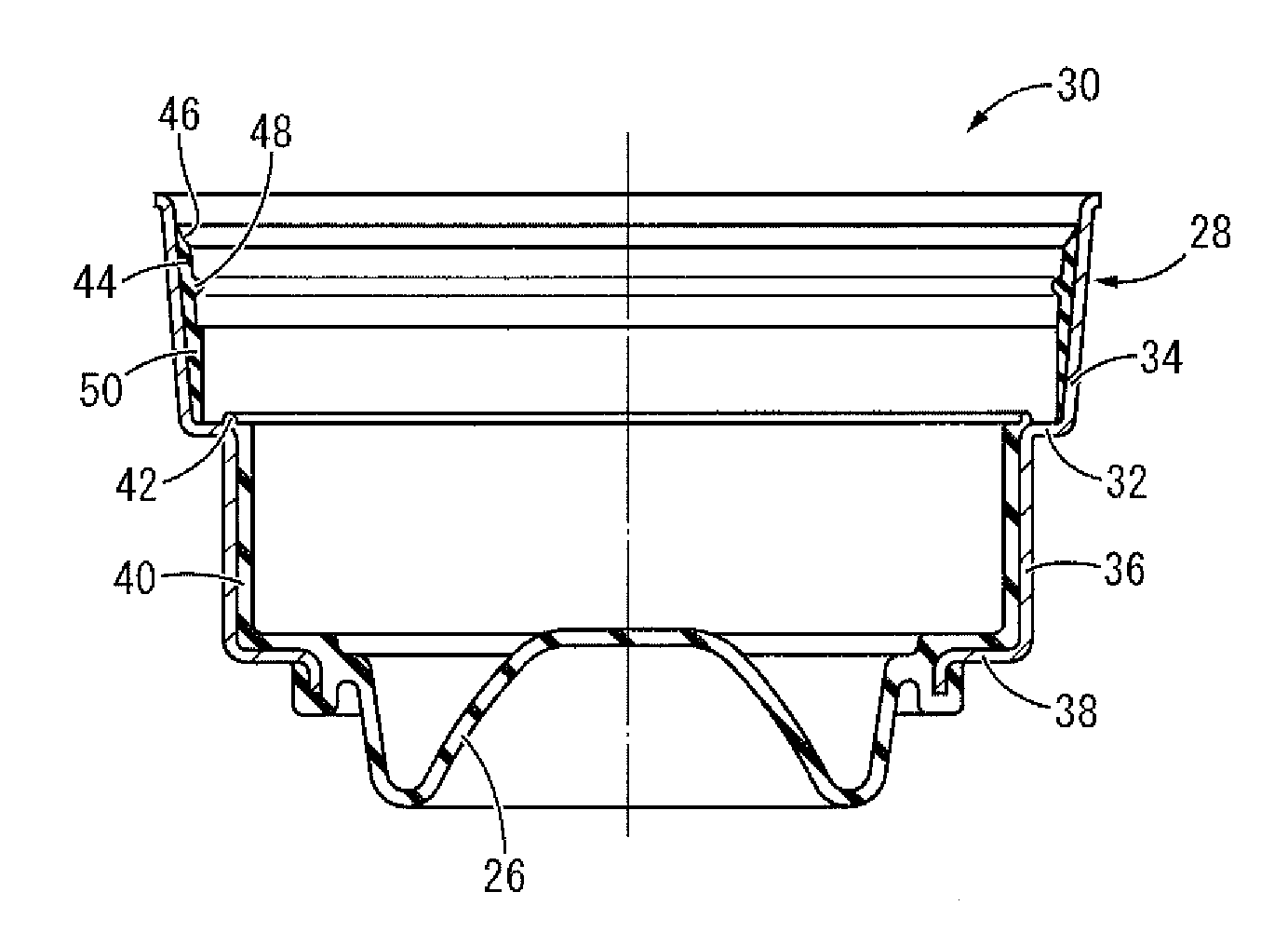 Fluid-filled vibration damping device and method of manufacturing the same