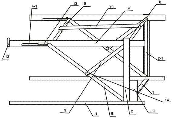 Simple and easy hydraulic three-dimensional parking device