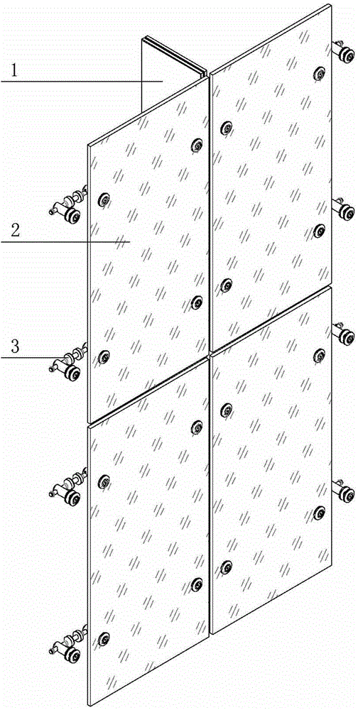 A glass connecting device