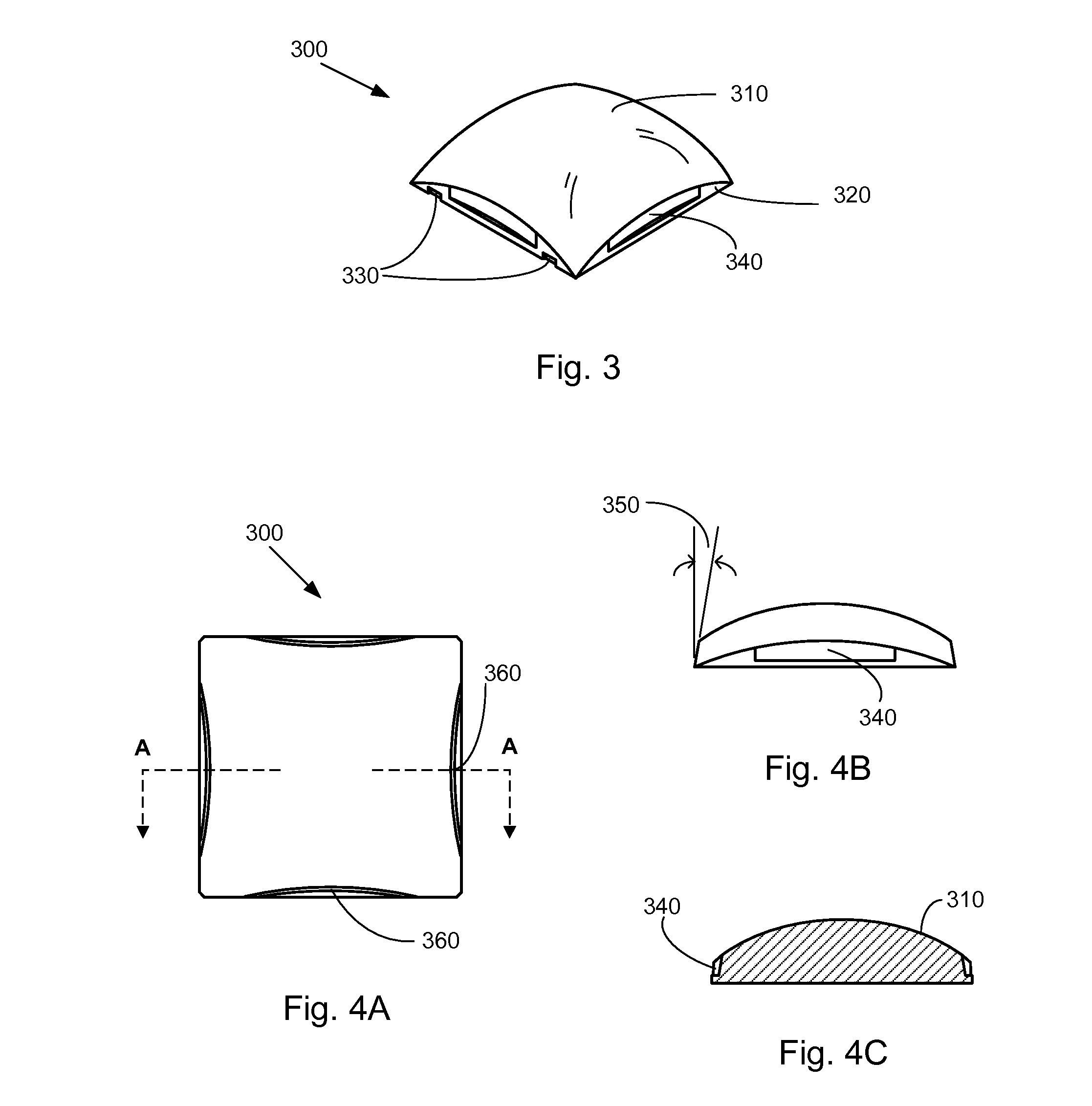 Solar concentrator with square mirrors