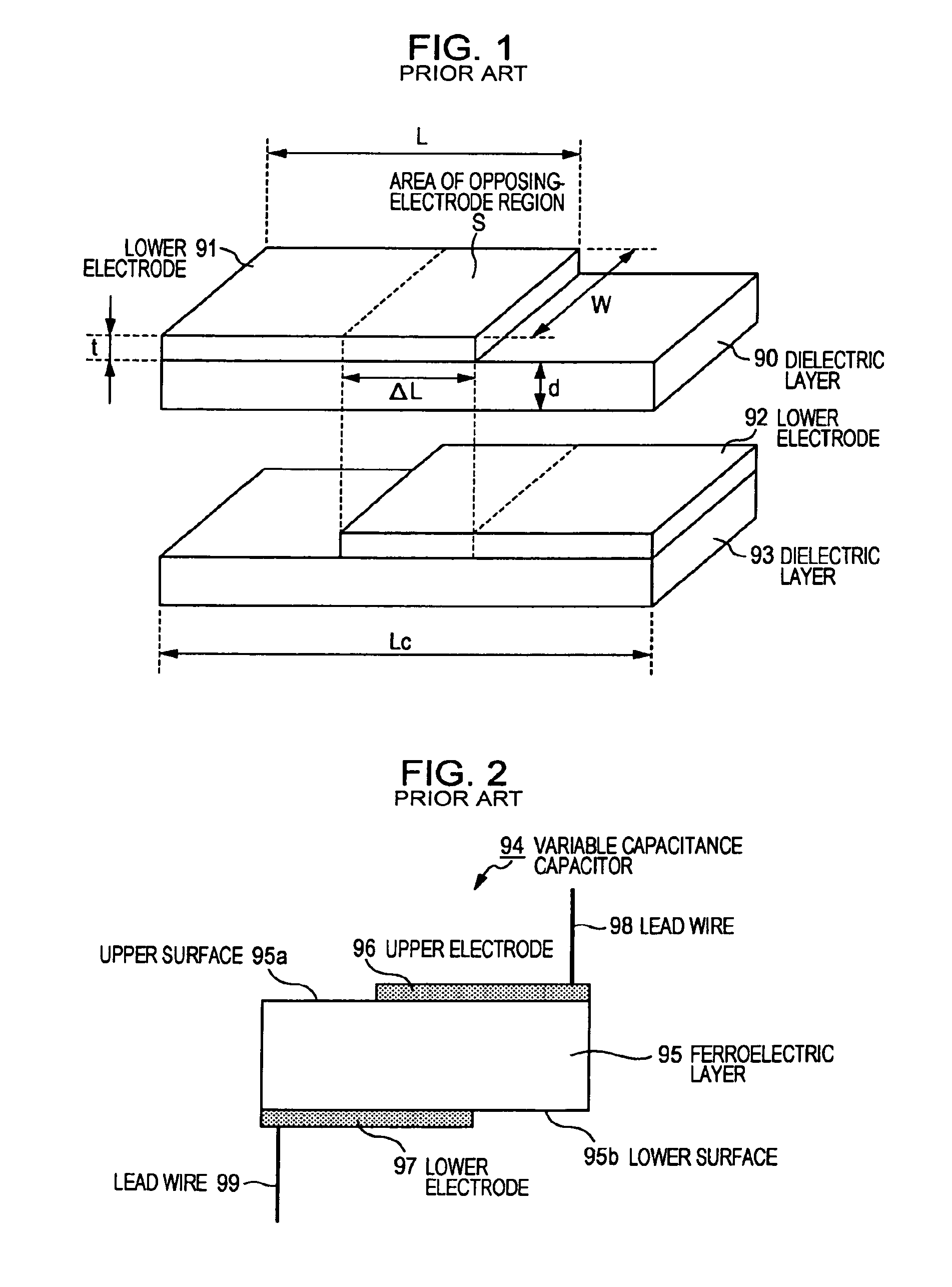 Capacitance device and resonance circuit