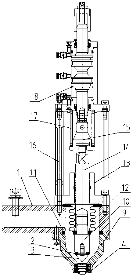 Filling valve for weighing filling machine