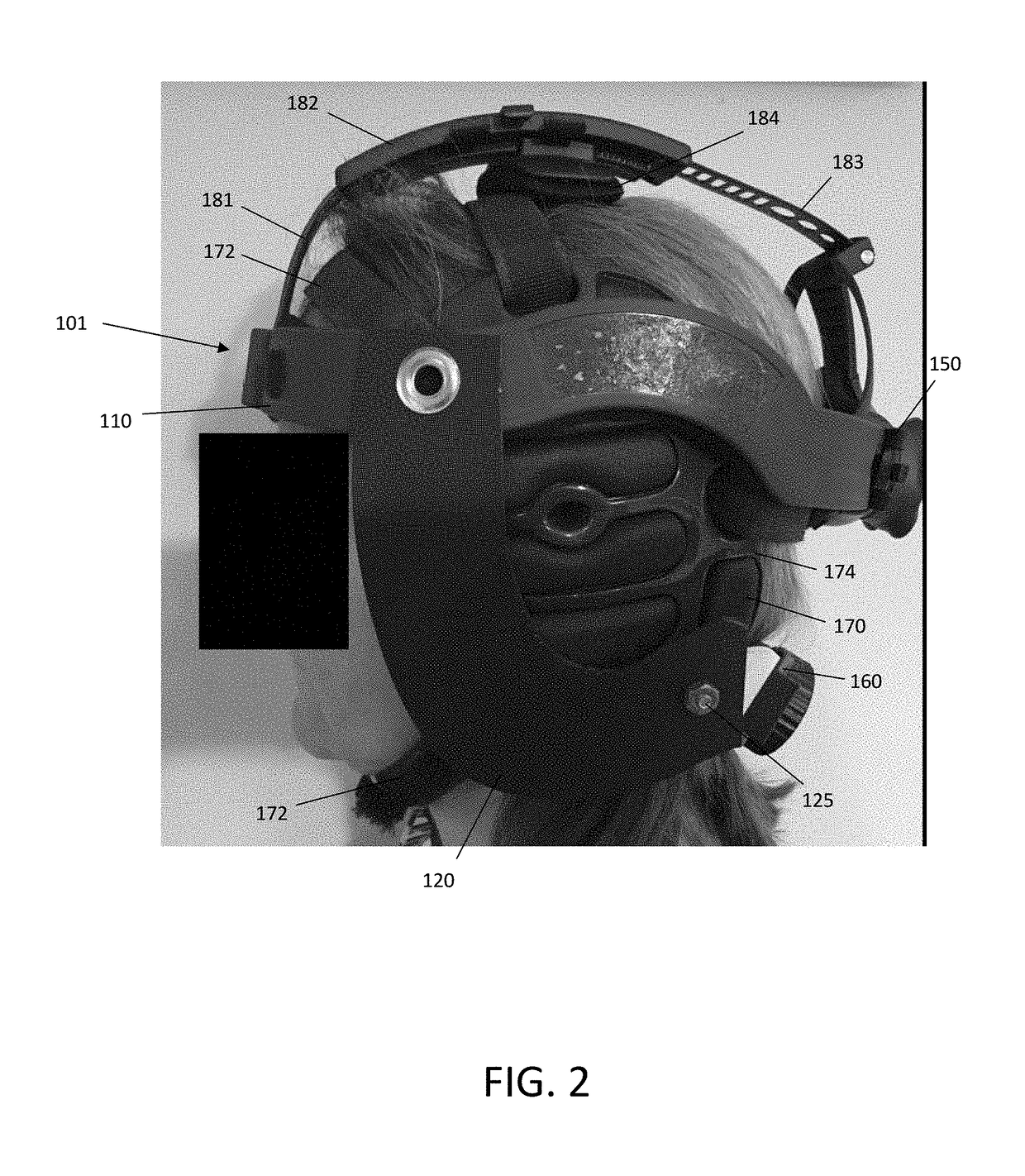 Adjustable mastoid dressing and method