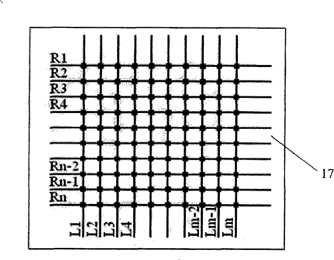 Mechanics sensor array calibrating apparatus and working method thereof