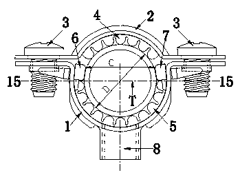 Pipe clamp, with sound-proof soft cushion layer, capable of fixing pipe in advance