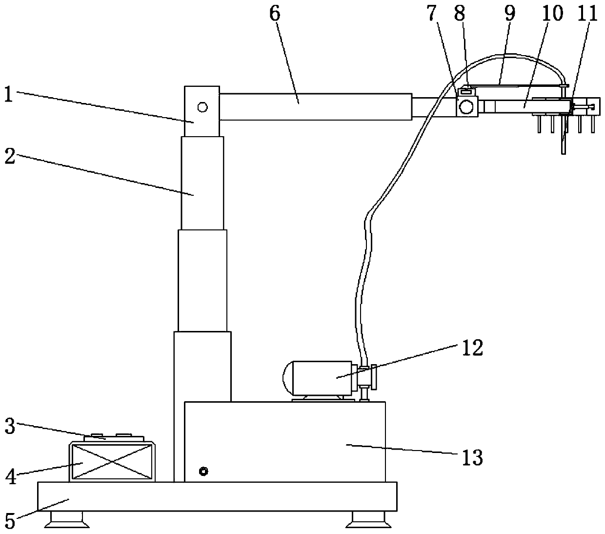 Neurosurgical posterior cranial distraction drainage device