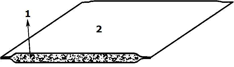 Production method of no-powder-falling interlayer structure super heat insulation gas gel composite material